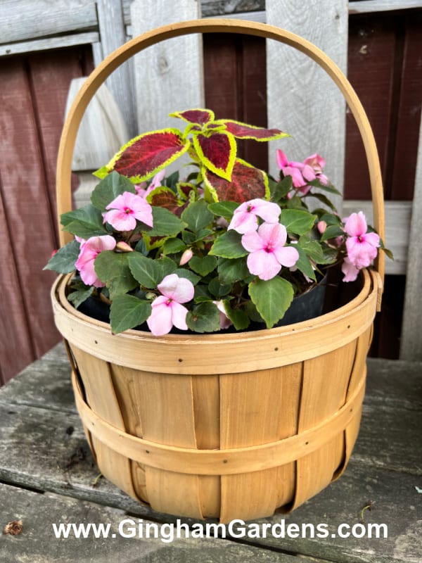Bushel Basket Flower Planter
