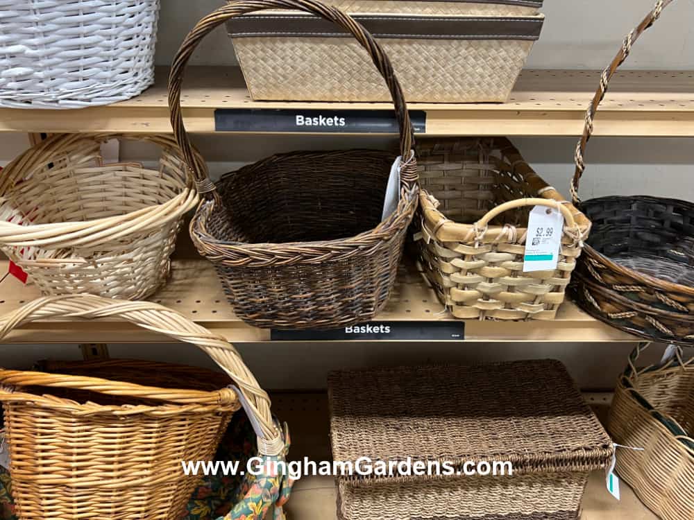 Baskets in a Thrift Store