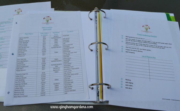 DIY Garden Journal and Planner - Gingham Gardens