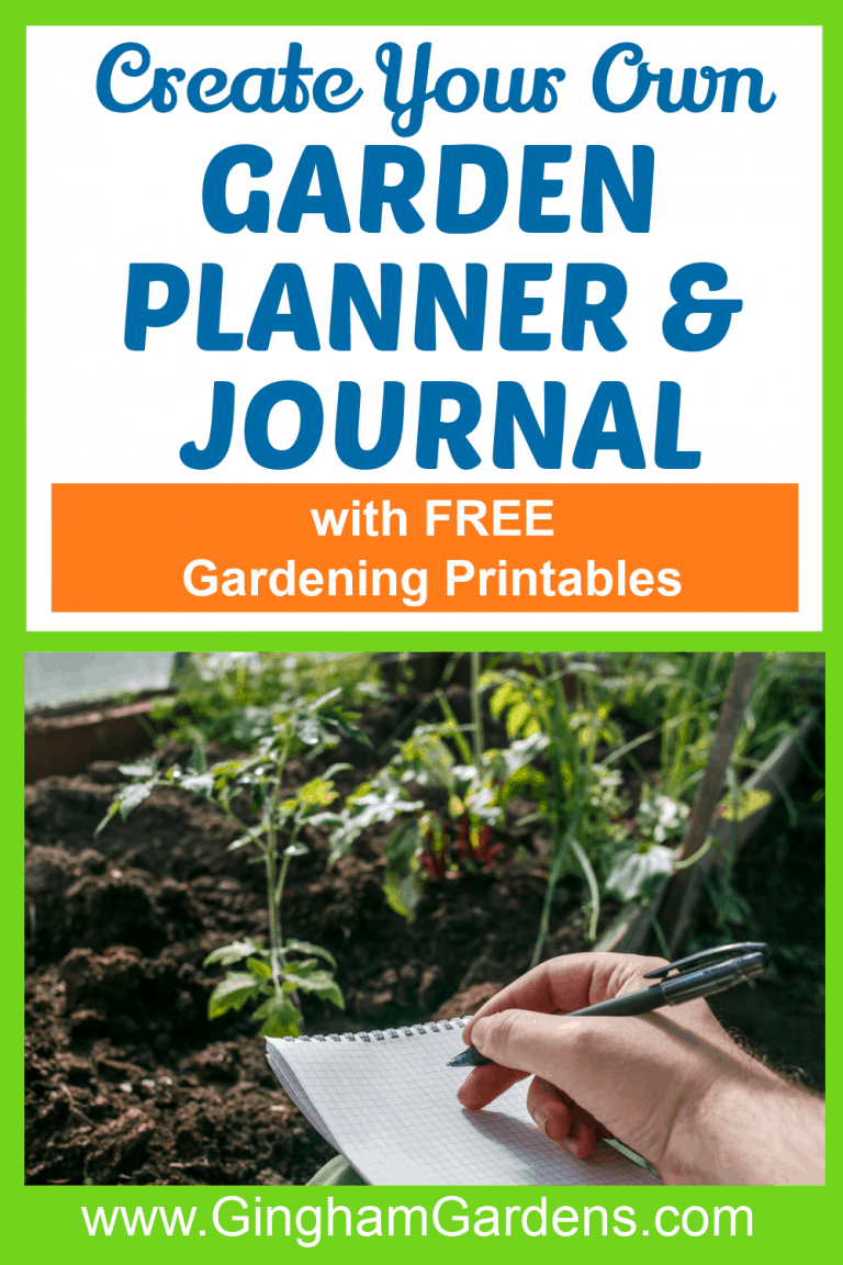 DIY Garden Journal and Planner - Gingham Gardens
