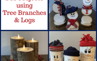 Festive DIY Projects Using Tree Branches and Logs