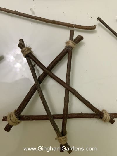 How to make a Twig Star Ornament