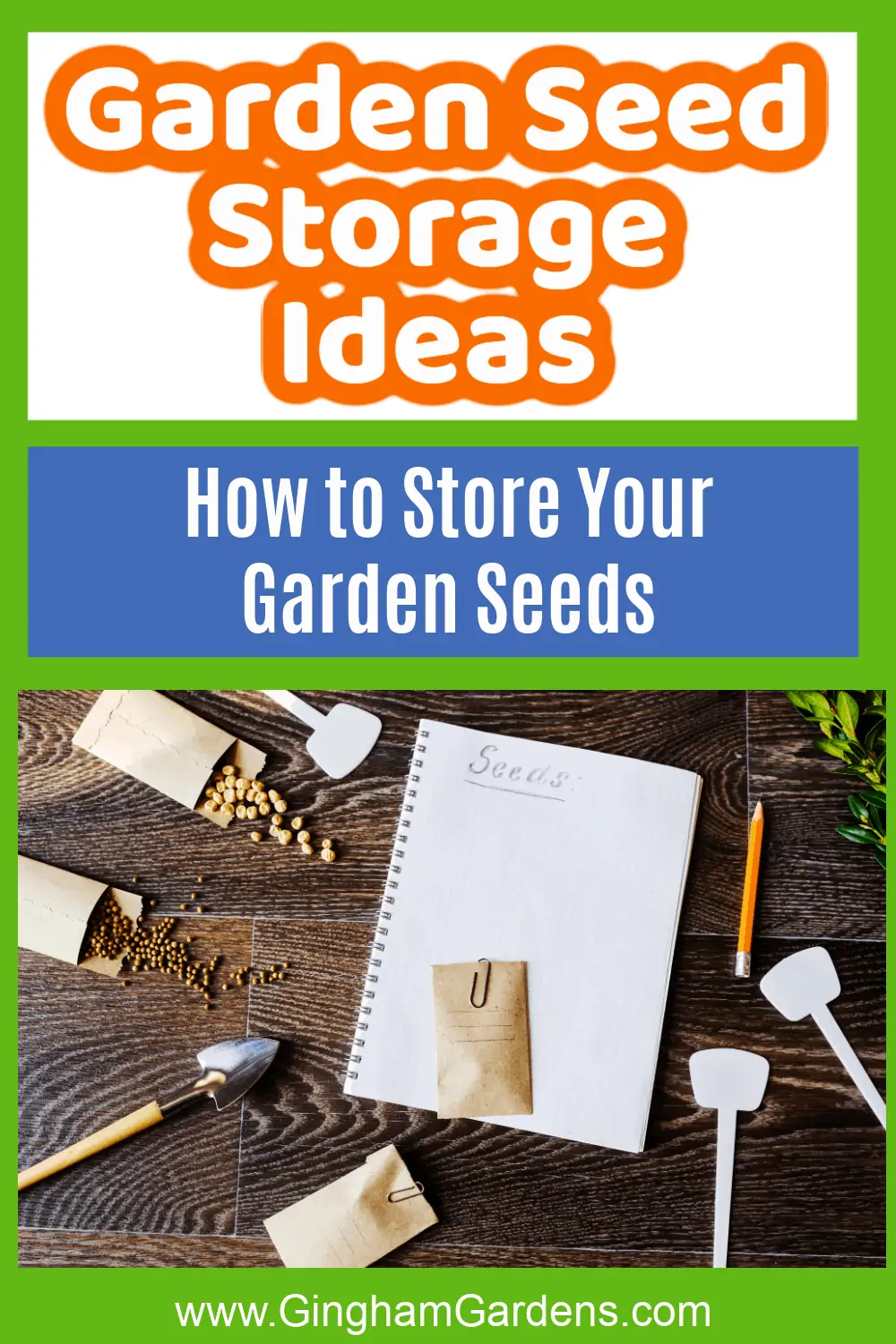 The Best Garden Seed Organizer  Garden seeds packets, Garden