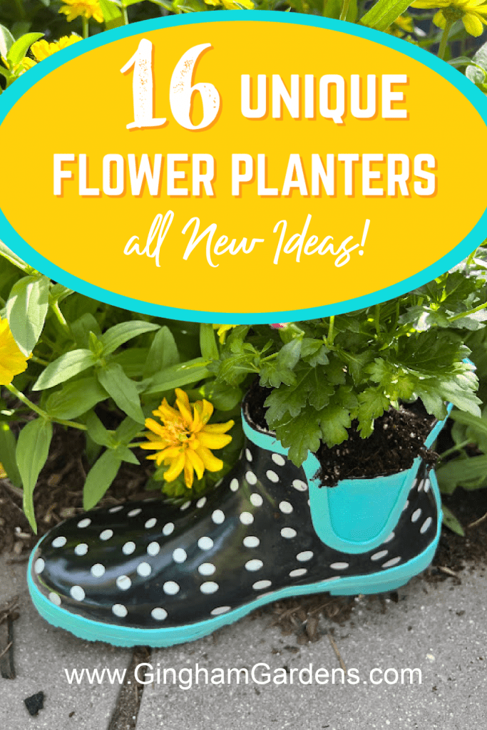 Unique DIY Flower Planters for Outdoor Spaces - Gingham Gardens